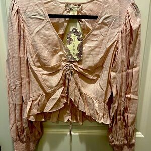 BOG COLLECTION PINK CROP TOP SIZE SMALL